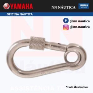 MOSQUETÃO COM ENGATE 10 MM EM INOX