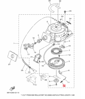 MOLA DA PARTIDA ORIGINA YAMAHA