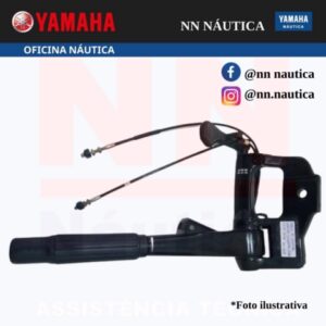 BRAÇO DO COMANDO MANUAL COMPLETO COM CABO SUZUKI DF20 HP