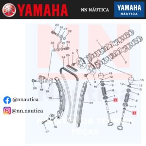 RETENTOR DA HASTE DA VALVULA YAMAHA