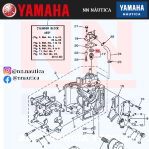 RETENTOR DO TERMOSTATO YAMAHA 15 Á 200 HP