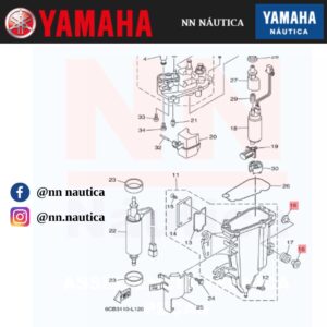 ESPAÇADOR YAMAHA F115 Á F350 ORIGINAL