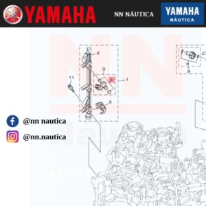 KIT DE JUNTAS DO BICO INJETOR YAMAHA ORIGINAL